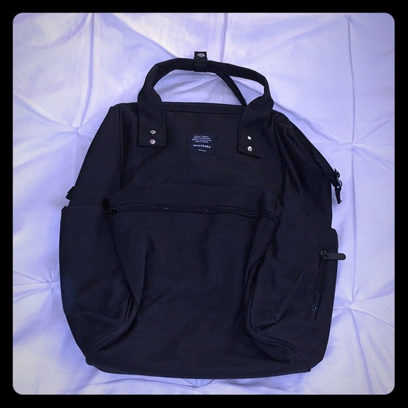 Handbags - NWOT Black Backpack with Doctor Bag Top